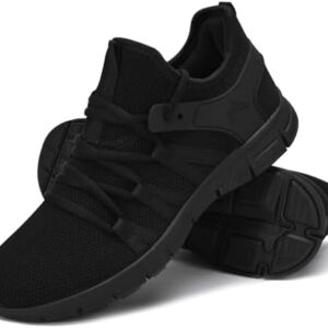 INZCOU Running Shoes Lightweight Tennis Shoes Non Slip Gym Workout Shoes Breathable Mesh Walking Sneakers