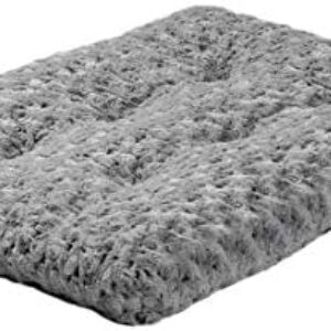 MidWest Homes for Pets Plush Pet Bed | Ombré Swirl & Cat Bed | Gray 17L x 11W x 1.5H - Inches for Toy Dog Breeds, 40618-SGB, 18-Inch