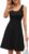 Herou Women Summer Slim Sleeveless Scoop Neck A-Line Flare Sun Dresses