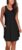 Atizon Casual Summer T Shirt Dress for Women V Neck Swing Elastic Tunic Short Sundress with Pockets