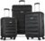 American Tourister Westridge Hardshell Luggage Set – 3 Piece Set – 20″ Carry-On, 24” & 28” Checked Luggage Set with Spinner Wheels – Expandable Hard Suitcases for Travel – Hard ABS Shell – Black