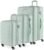 SwissGear 7366 Hardside Expandable Luggage with Spinner Wheels, Clearly Aqua, 3-Piece Set (19/23/27)