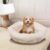 HexaCuddle Haven Calming Dog Bed for Small Dogs & Cats – Anti-Anxiety Hexagon Cuddler Soft Fluffy Faux Fur Cozy Warm Round Dog Bed Perfectly Sized for Pets up to 15lbs Puppy Bed