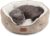 Bedsure Dog Beds for Small Dogs – Round Cat Beds for Indoor Cats, Washable Pet Bed for Puppy and Kitten with Slip-Resistant Bottom, 20 Inches, Taupe