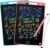 LCD Writing Tablet, 2 Packs Drawing Pads for Kids 3 4 5 6 Years Old 8.5 Inch Colorful Lines Doodle Scribble Boards Educational Toys for Boys Girls Road Trip EssentialsTravel Game Toys,Pink+Blue